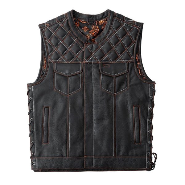 Jackstone  Classic Leather Biker Vest