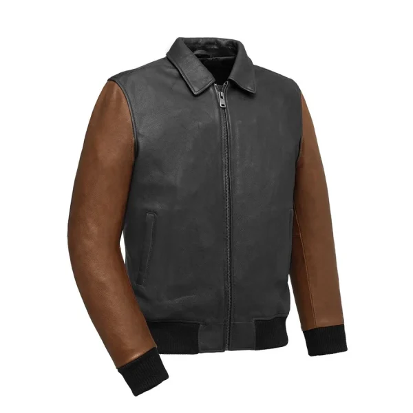 MotoBomber Duo  – Men’s Two-Tone Leather Jacket
