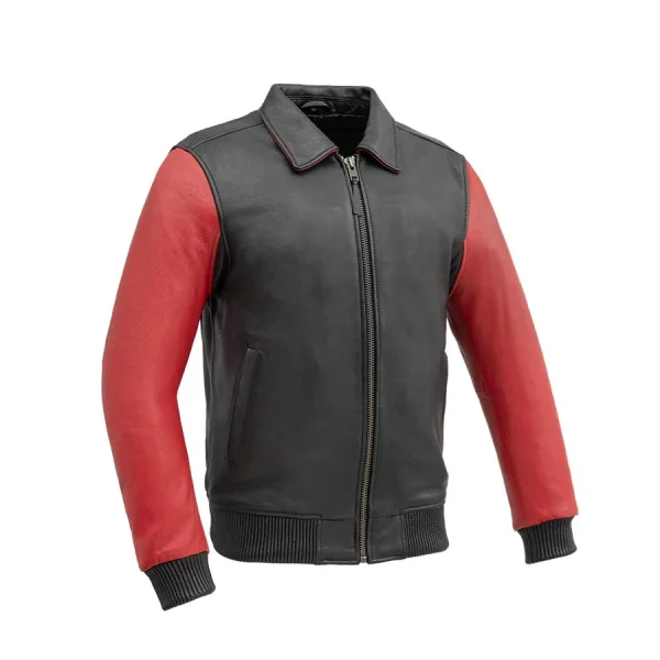 DualRider  Bomber-Style Moto Leather Jacket