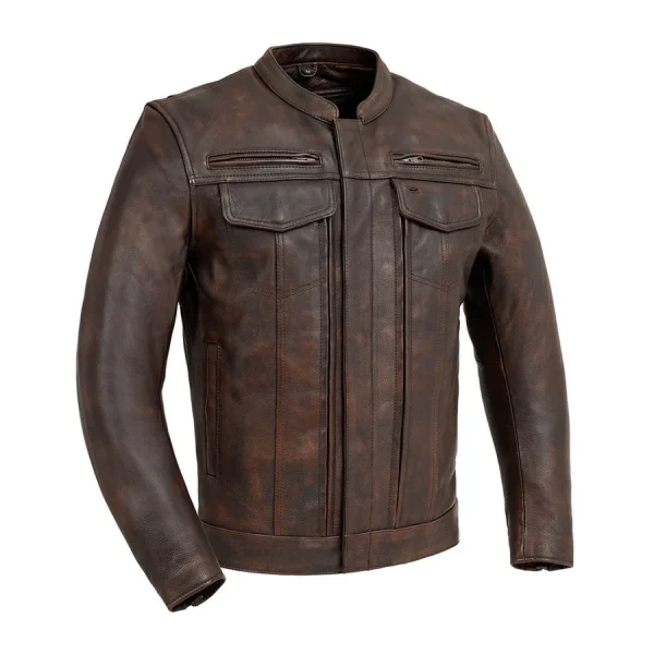 IronRaider – Classic Biker Leather Jacket